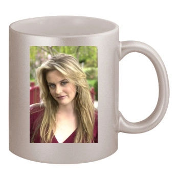 Alicia Silverstone 11oz Metallic Silver Mug