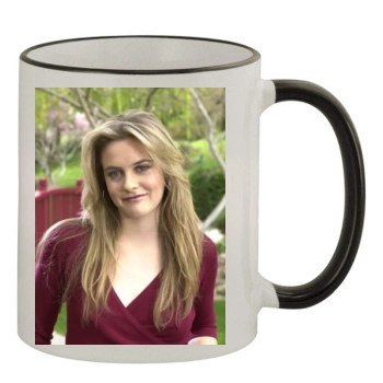 Alicia Silverstone 11oz Colored Rim & Handle Mug