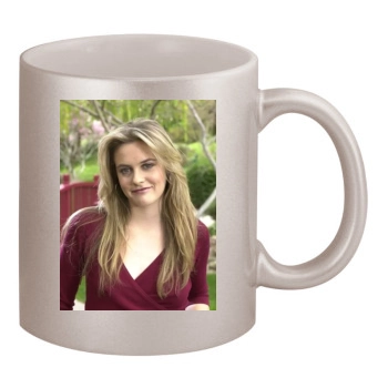 Alicia Silverstone 11oz Metallic Silver Mug