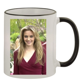 Alicia Silverstone 11oz Colored Rim & Handle Mug