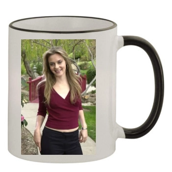 Alicia Silverstone 11oz Colored Rim & Handle Mug