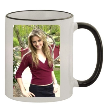 Alicia Silverstone 11oz Colored Rim & Handle Mug