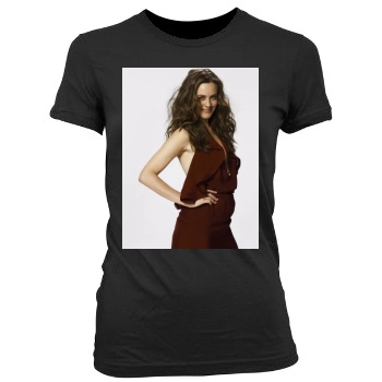 Alicia Silverstone Women's Junior Cut Crewneck T-Shirt