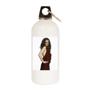 Alicia Silverstone White Water Bottle With Carabiner