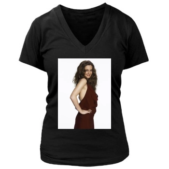 Alicia Silverstone Women's Deep V-Neck TShirt