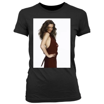 Alicia Silverstone Women's Junior Cut Crewneck T-Shirt