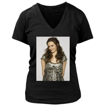 Alicia Silverstone Women's Deep V-Neck TShirt