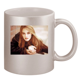 Alicia Silverstone 11oz Metallic Silver Mug