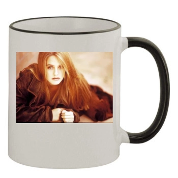 Alicia Silverstone 11oz Colored Rim & Handle Mug