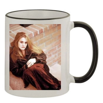 Alicia Silverstone 11oz Colored Rim & Handle Mug