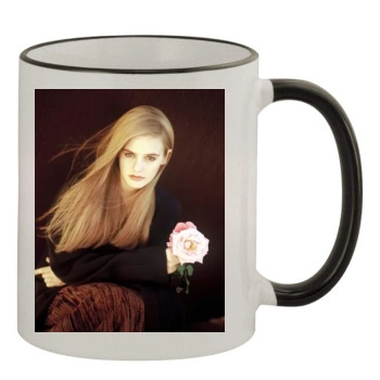 Alicia Silverstone 11oz Colored Rim & Handle Mug