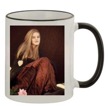 Alicia Silverstone 11oz Colored Rim & Handle Mug