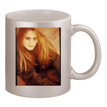 Alicia Silverstone 11oz Metallic Silver Mug