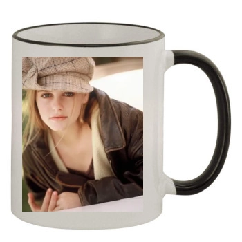 Alicia Silverstone 11oz Colored Rim & Handle Mug