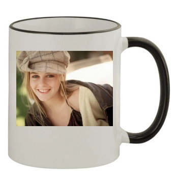 Alicia Silverstone 11oz Colored Rim & Handle Mug