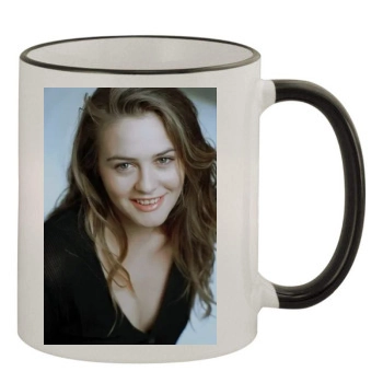 Alicia Silverstone 11oz Colored Rim & Handle Mug