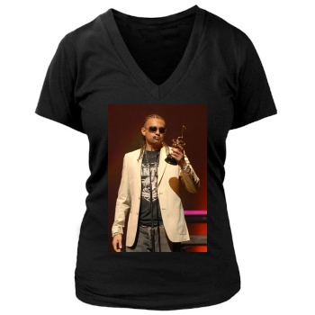 Sean Paul Women's Deep V-Neck TShirt